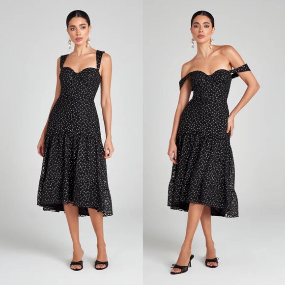 Nadine Merabi Madeline Black Dress 2 - Picture 1 of 7
